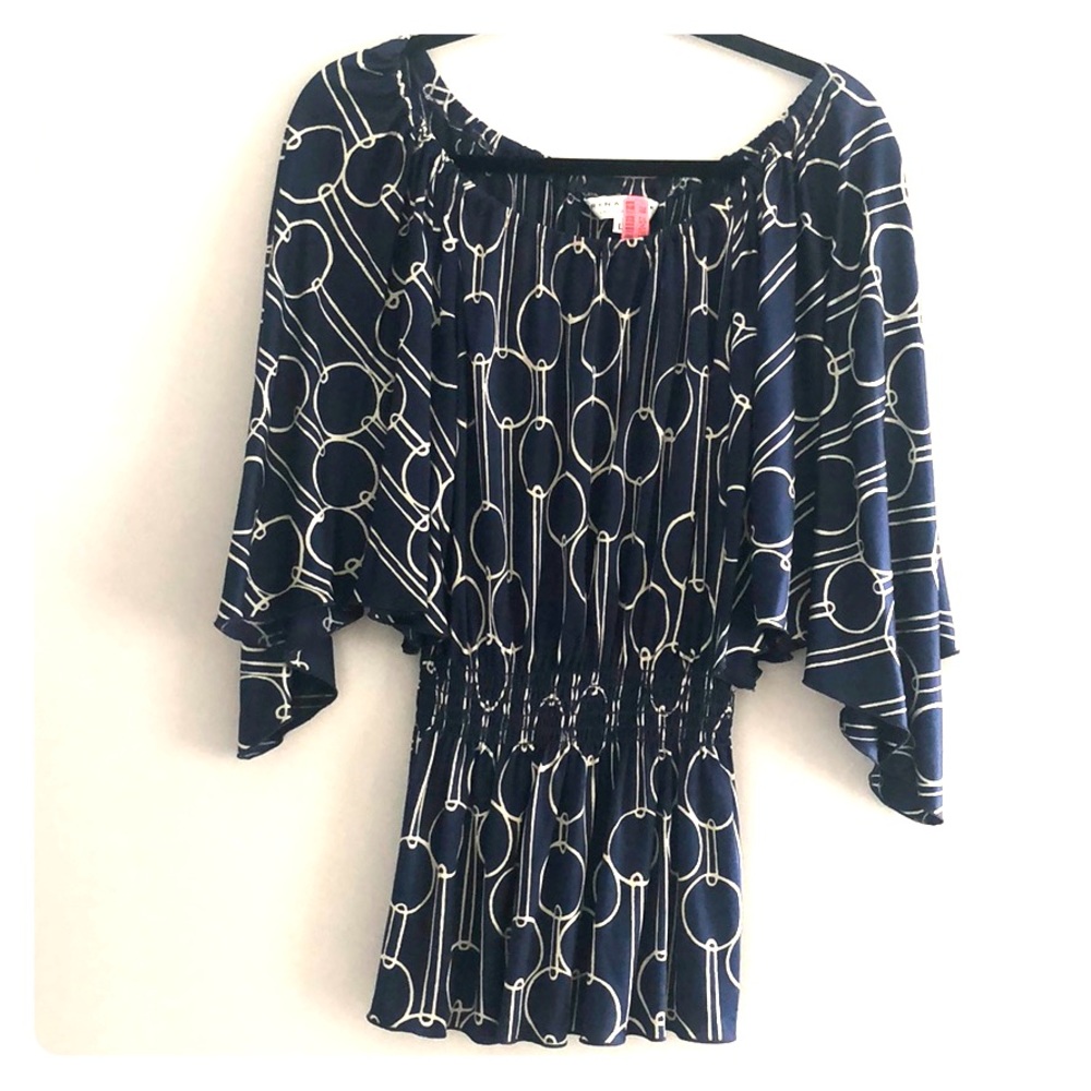 Trina Turk blouse navy